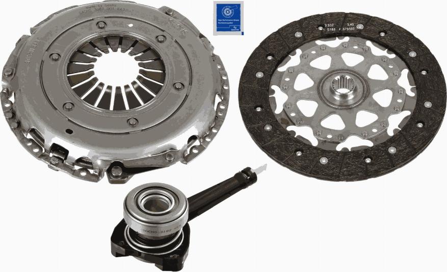 SACHS 3000 990 397 - Sajūga komplekts adetalas.lv