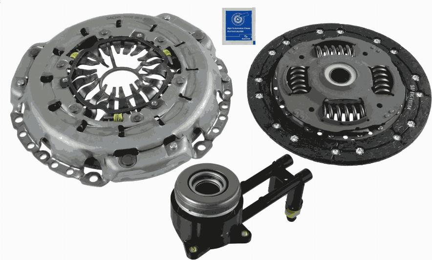 SACHS 3000 990 225 - Sajūga komplekts adetalas.lv