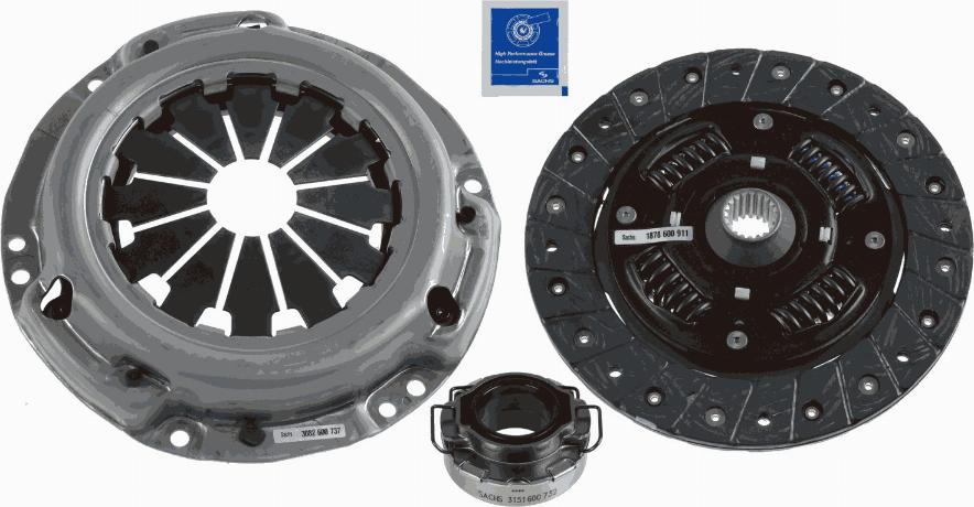 SACHS 3000 951 418 - Sajūga komplekts adetalas.lv