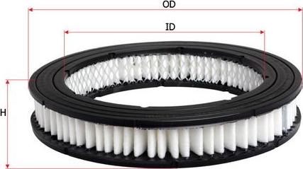 SAKURA Automotive A-1406 - Gaisa filtrs adetalas.lv