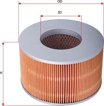 SAKURA Automotive A-1157 - Gaisa filtrs adetalas.lv