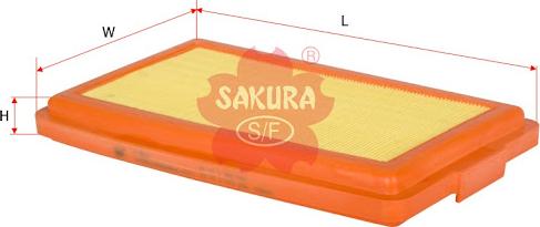 SAKURA Automotive A-3001 - Gaisa filtrs adetalas.lv