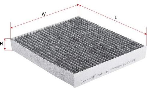 SAKURA Automotive CAC-1114 - Filtrs, Salona telpas gaiss adetalas.lv