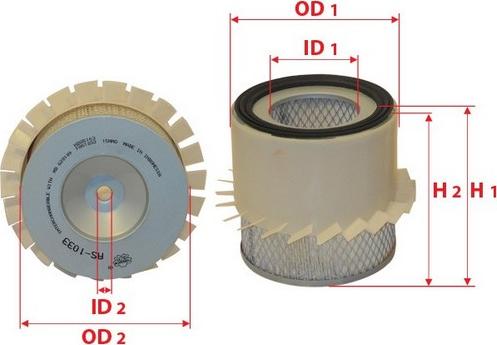 Sakura Filters AU FAS-1033 - Gaisa filtrs adetalas.lv