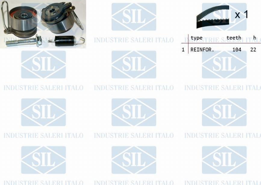 Saleri SIL TK1409 - Zobsiksnas komplekts adetalas.lv