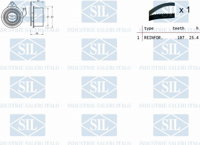 Saleri SIL TK1417 - Zobsiksnas komplekts adetalas.lv