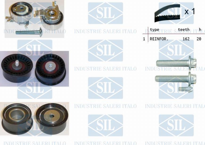 Saleri SIL TK1040 - Zobsiksnas komplekts adetalas.lv