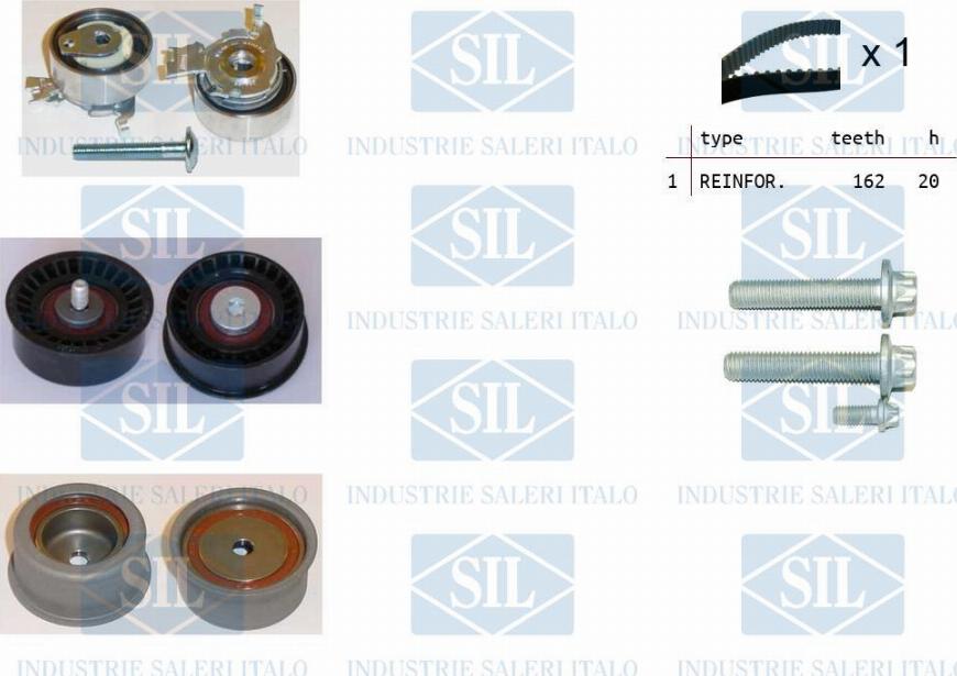 Saleri SIL TK1041 - Zobsiksnas komplekts adetalas.lv