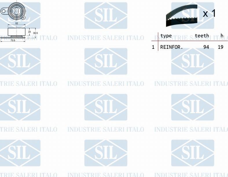 Saleri SIL TK1444 - Zobsiksnas komplekts adetalas.lv