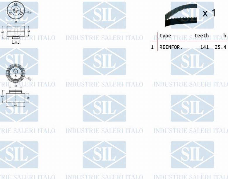 Saleri SIL TK1134 - Zobsiksnas komplekts adetalas.lv