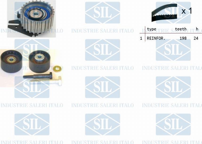 Saleri SIL TK1124 - Zobsiksnas komplekts adetalas.lv