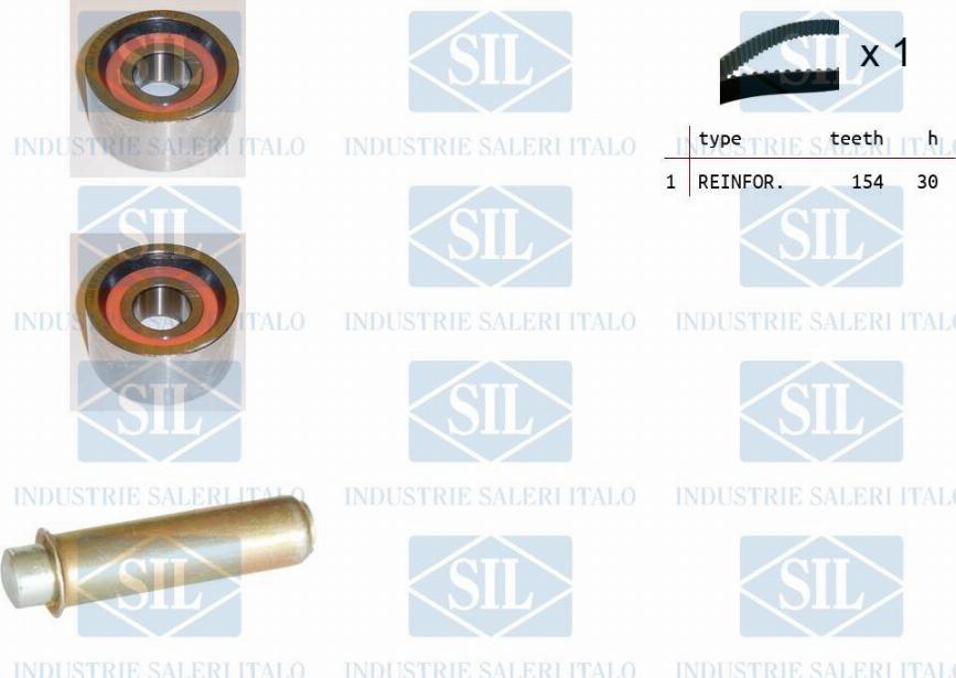 Saleri SIL TK1394 - Zobsiksnas komplekts adetalas.lv