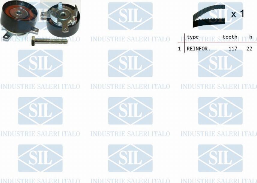 Saleri SIL TK1304 - Zobsiksnas komplekts adetalas.lv