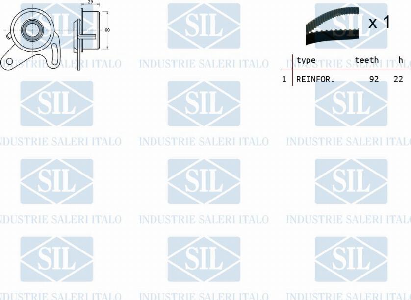 Saleri SIL TK1316 - Zobsiksnas komplekts adetalas.lv