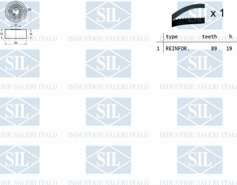 Saleri SIL TK1310 - Zobsiksnas komplekts adetalas.lv