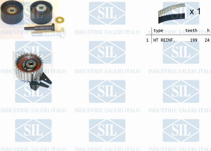 Saleri SIL TK1332 - Zobsiksnas komplekts adetalas.lv