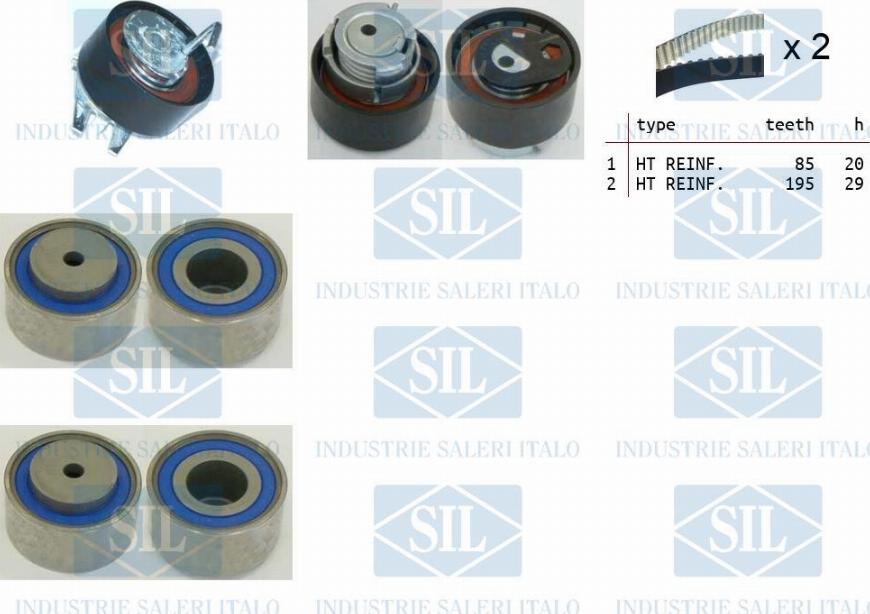 Saleri SIL TK1322 - Zobsiksnas komplekts adetalas.lv