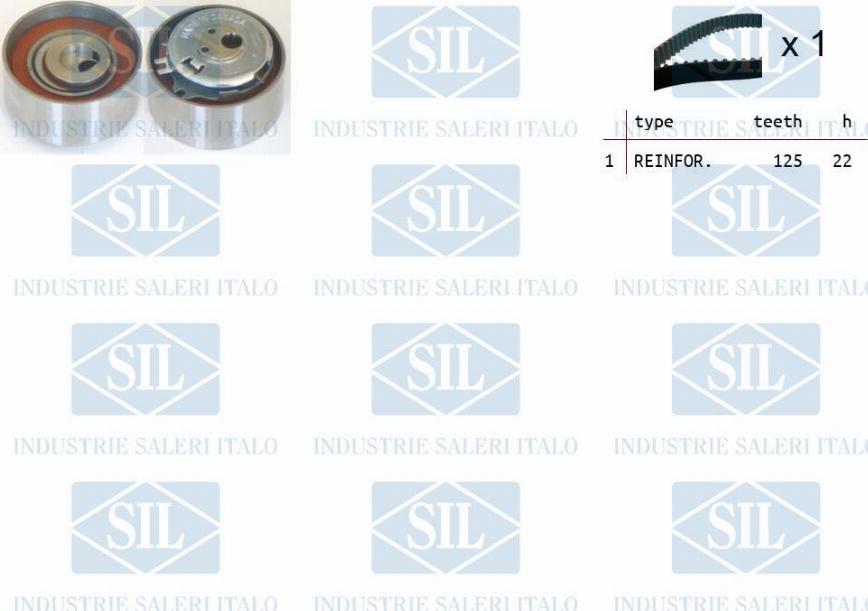 Saleri SIL TK1265 - Zobsiksnas komplekts adetalas.lv