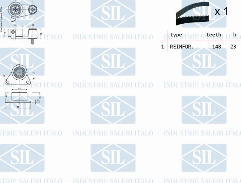 Saleri SIL TK1213 - Zobsiksnas komplekts adetalas.lv