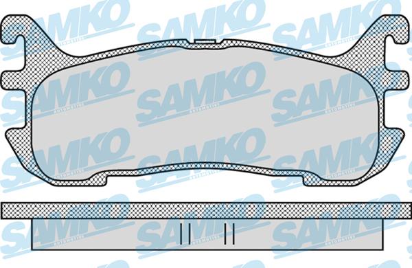 Samko 5SP1099 - Bremžu uzliku kompl., Disku bremzes adetalas.lv