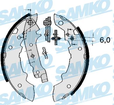 Samko 84470 - Bremžu loku komplekts adetalas.lv