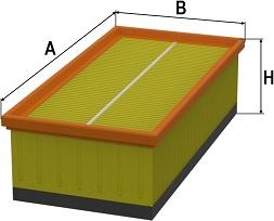 SAMPIYON FILTER CP 0073 F - Gaisa filtrs adetalas.lv