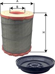 SAMPIYON FILTER CR 0189 FR KIT - Gaisa filtrs adetalas.lv