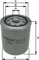 SAMPIYON FILTER CS 0064 M - Degvielas filtrs adetalas.lv