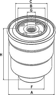 SAMPIYON FILTER CS 0183 M - Degvielas filtrs adetalas.lv