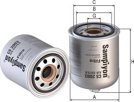 SAMPIYON FILTER CS 2003 - Gaisa filtrs adetalas.lv