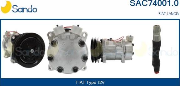 Sando SAC74001.0 - Kompresors, Gaisa kond. sistēma adetalas.lv