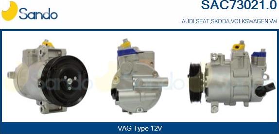 Sando SAC73021.0 - Kompresors, Gaisa kond. sistēma adetalas.lv