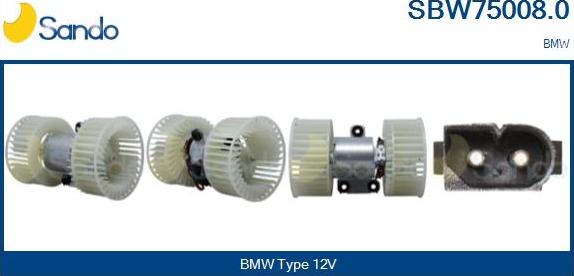 Sando SBW75008.0 - Salona ventilators adetalas.lv