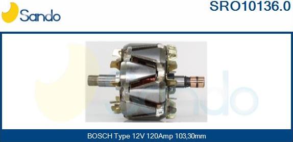 Sando SRO10136.0 - Rotors, Ģenerators adetalas.lv