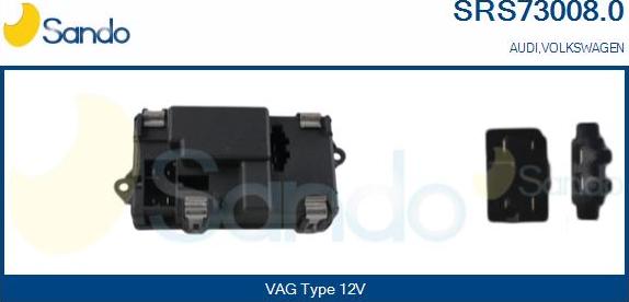 Sando SRS73008.0 - Rezistors, Salona ventilators adetalas.lv