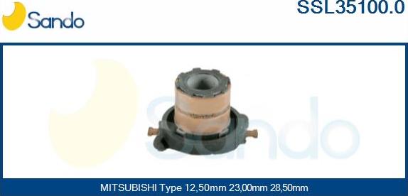 Sando SSL35100.0 - Kolektora gredzens, Ģenerators adetalas.lv