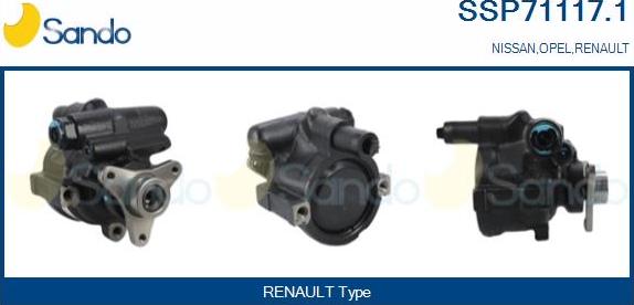 Sando SSP71117.1 - Hidrosūknis, Stūres iekārta adetalas.lv