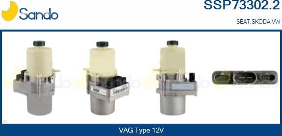 Sando SSP73302.2 - Hidrosūknis, Stūres iekārta adetalas.lv