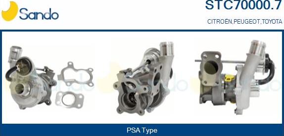 Sando STC70000.7 - Kompresors, Turbopūte adetalas.lv