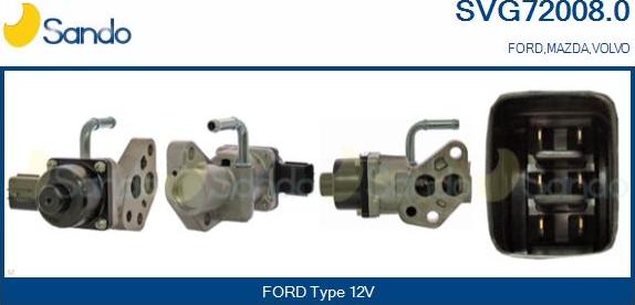 Sando SVG72008.0 - Izpl. gāzu recirkulācijas vārsts adetalas.lv