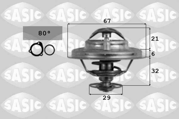 Sasic 9000087 - Termostats, Dzesēšanas šķidrums adetalas.lv