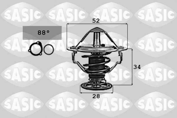 Sasic 9000714 - Termostats, Dzesēšanas šķidrums adetalas.lv