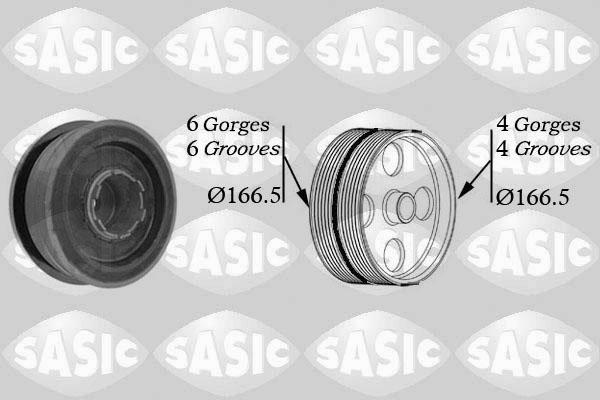 Sasic 9001808 - Piedziņas skriemelis, Kloķvārpsta adetalas.lv