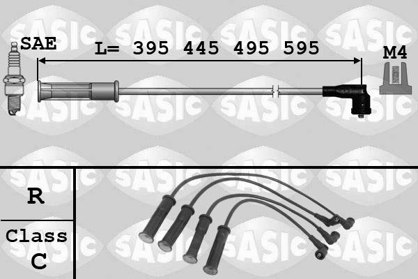 Sasic 9284004 - Augstsprieguma vadu komplekts adetalas.lv