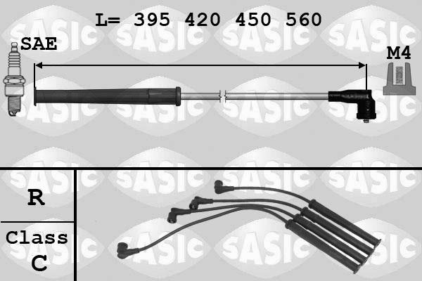 Sasic 9284011 - Augstsprieguma vadu komplekts adetalas.lv