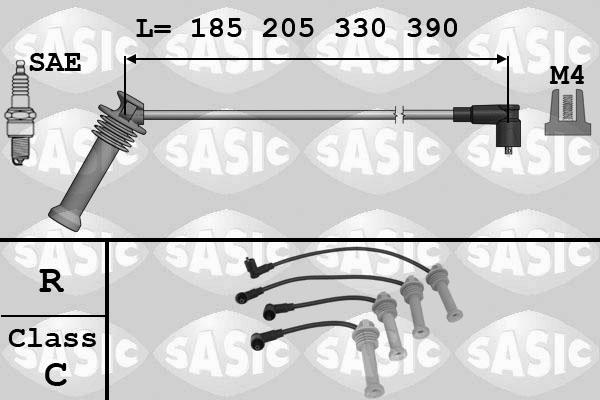 Sasic 9286043 - Augstsprieguma vadu komplekts adetalas.lv