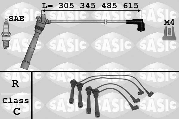 Sasic 9286047 - Augstsprieguma vadu komplekts adetalas.lv