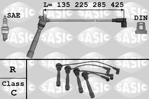 Sasic 9286064 - Augstsprieguma vadu komplekts adetalas.lv