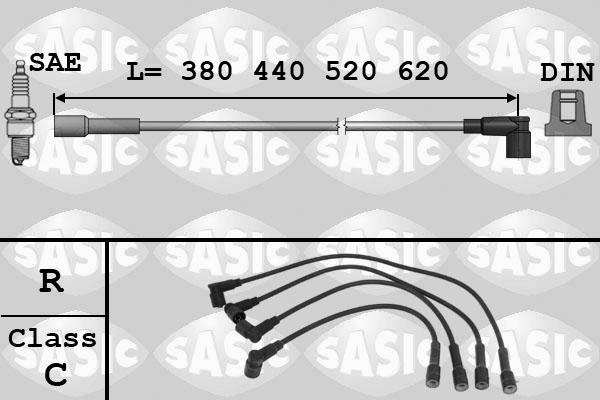 Sasic 9286005 - Augstsprieguma vadu komplekts adetalas.lv