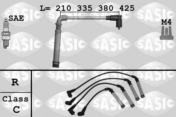 Sasic 9286085 - Augstsprieguma vadu komplekts adetalas.lv